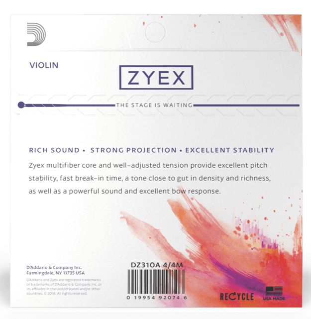 Zyex Violin String Set w/ aluminum D string