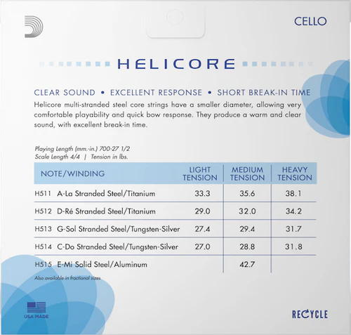 Helicore Cello Strings (Set)