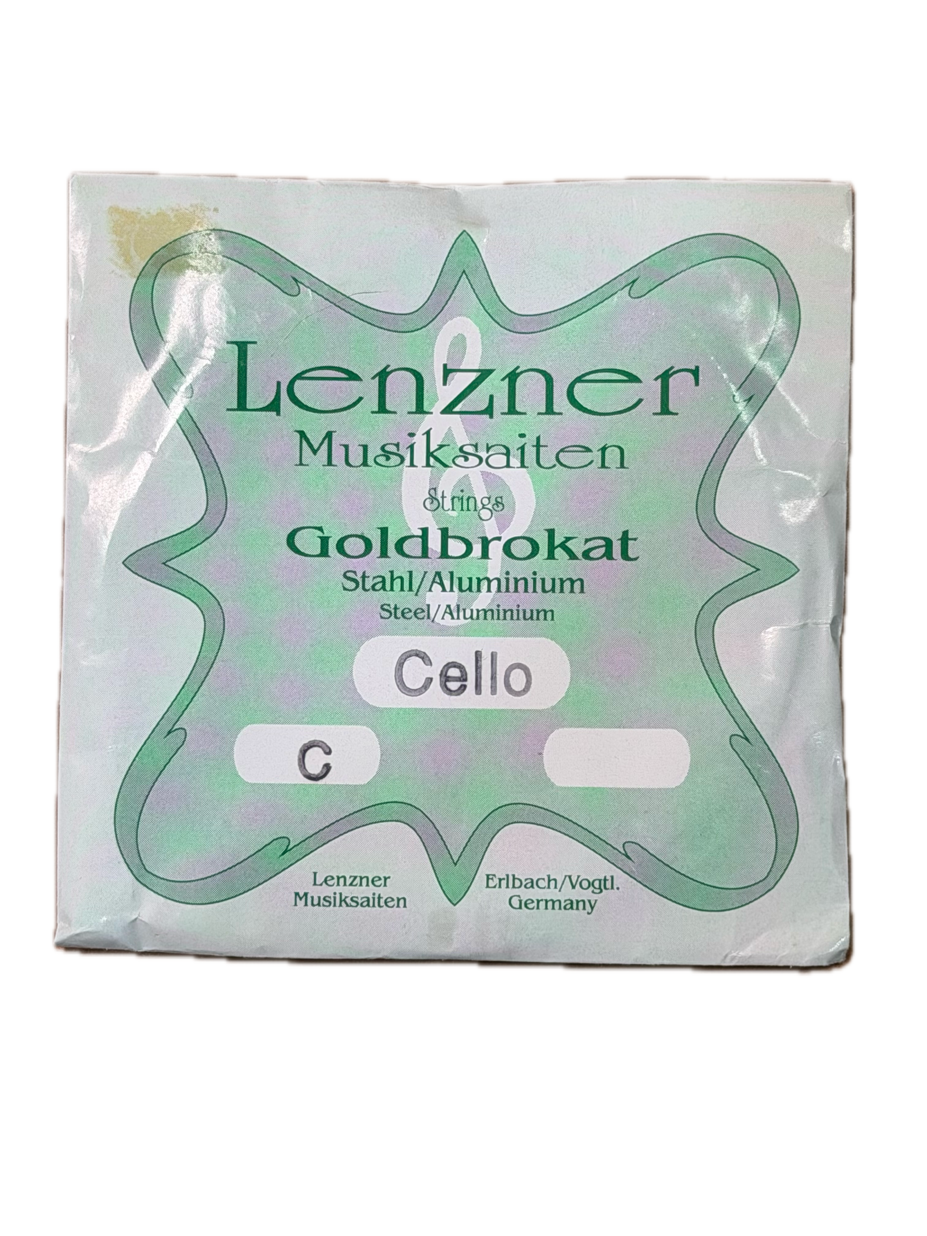 Lenzner Goldbrokat Cello C String – Steel/Aluminum