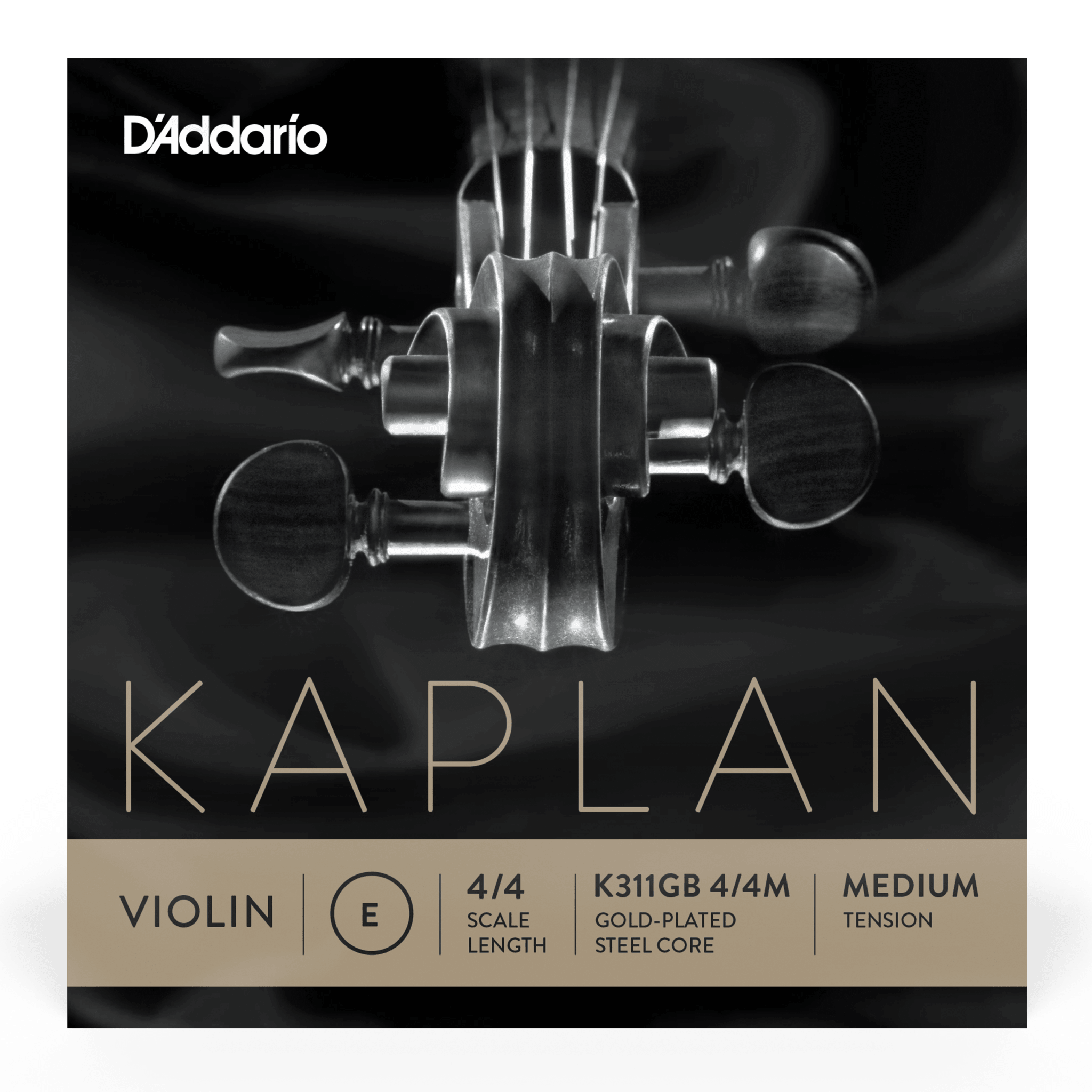 D'Addario Kaplan Gold-Plated Ball End Violin 4/4 Single E String - Atelier Fine Strings