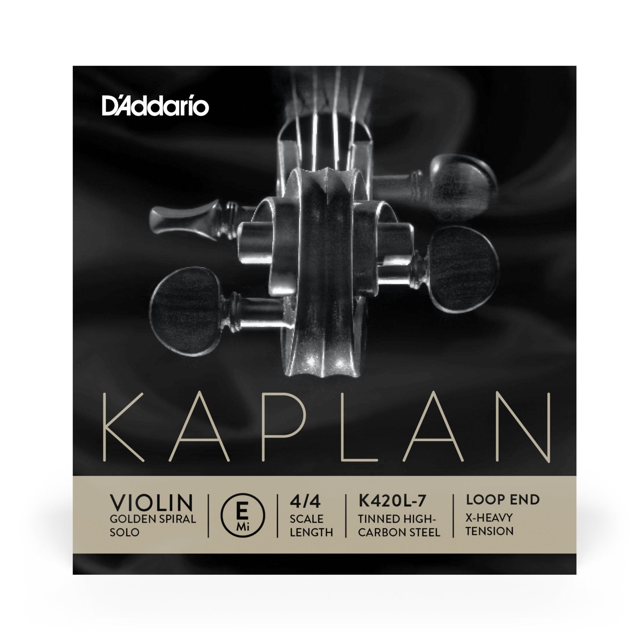 D'Addario Kaplan Loop End Violin 4/4 Single E String - Atelier Fine Strings