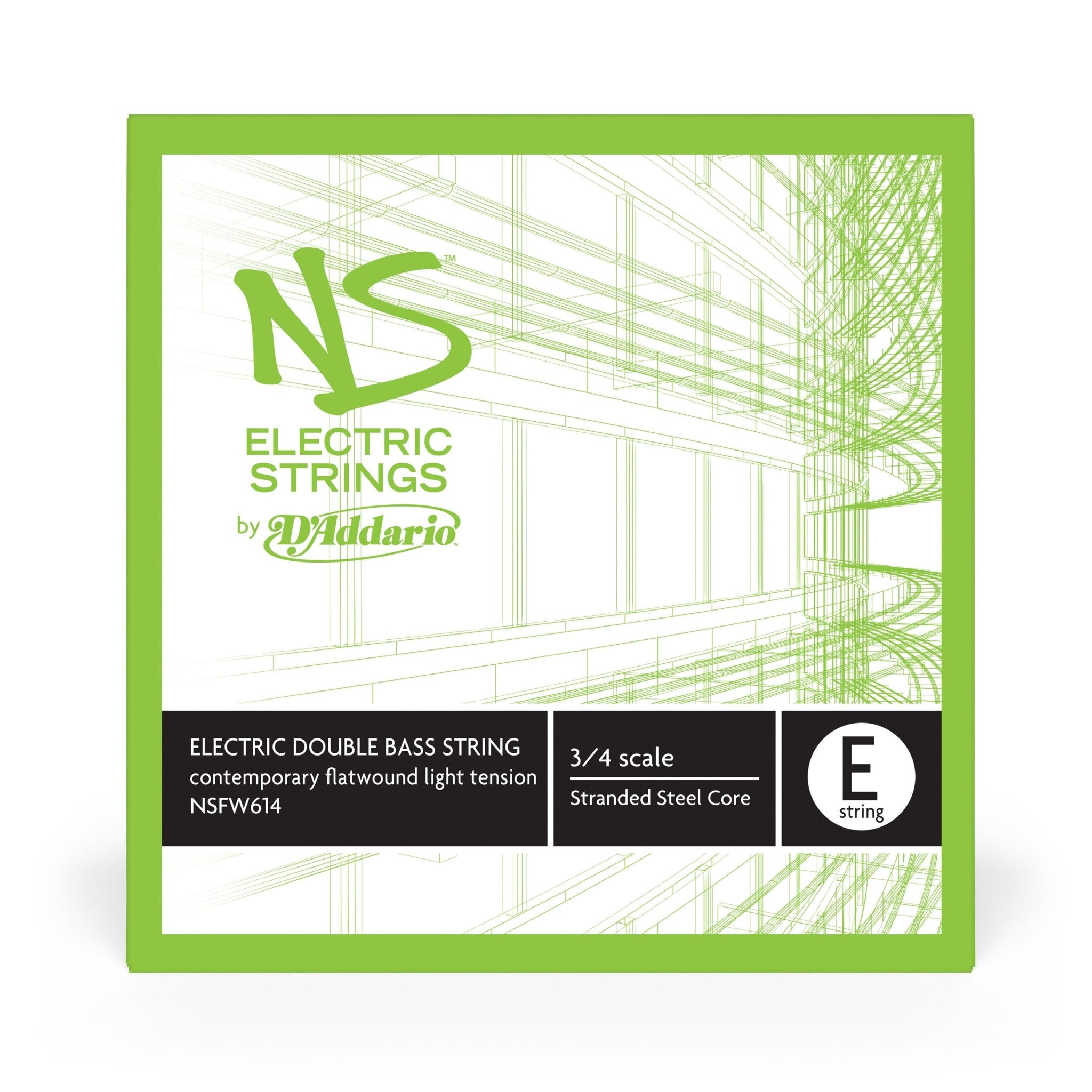 D'Addario NS Electric Contemporary Bass Single E String - AAA Band Instrument Rentals