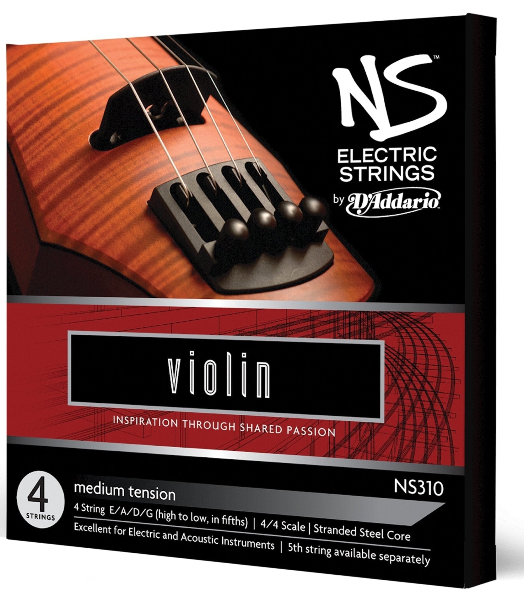 D'Addario NS Electric Violin String Set - Atelier Fine Strings
