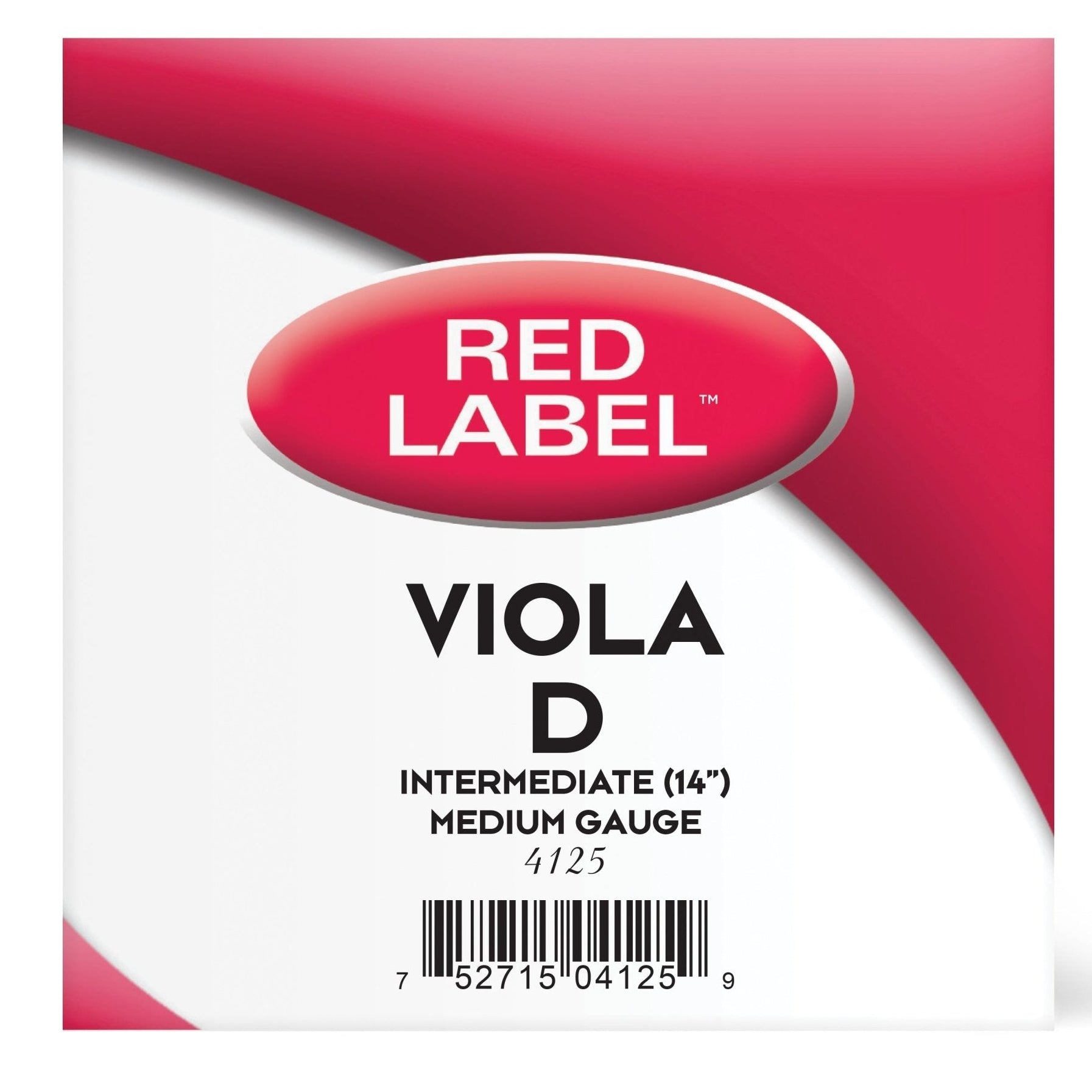 D'Addario Red Label Viola D Single String - Atelier Fine Strings