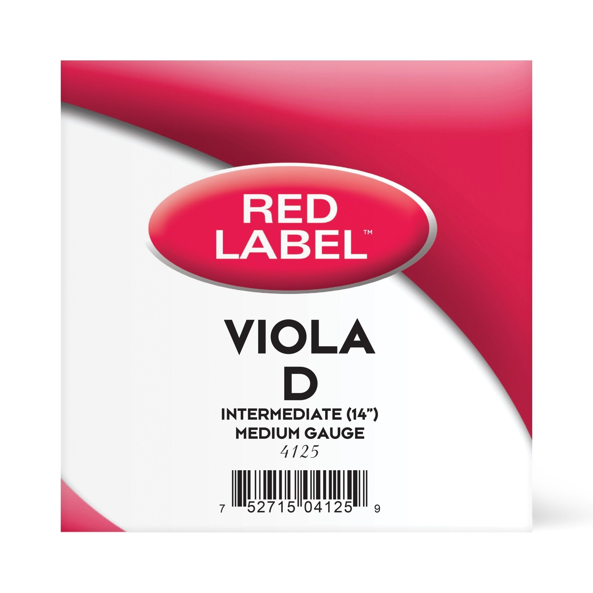 D'Addario Red Label Viola D Single String - AAA Band Instrument Rentals