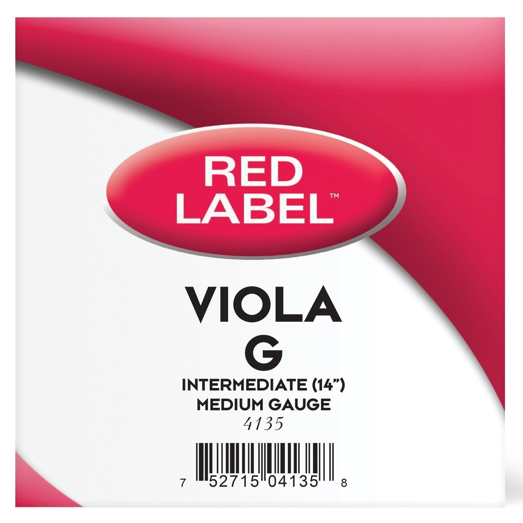 D'Addario Red Label Viola G Single String - Atelier Fine Strings