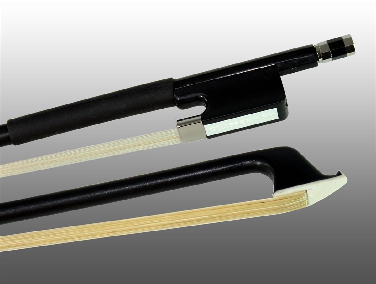 Glasser Viola Bow Fiberglass Half-Lined Frog Leatherette Grip - Atelier Fine Strings