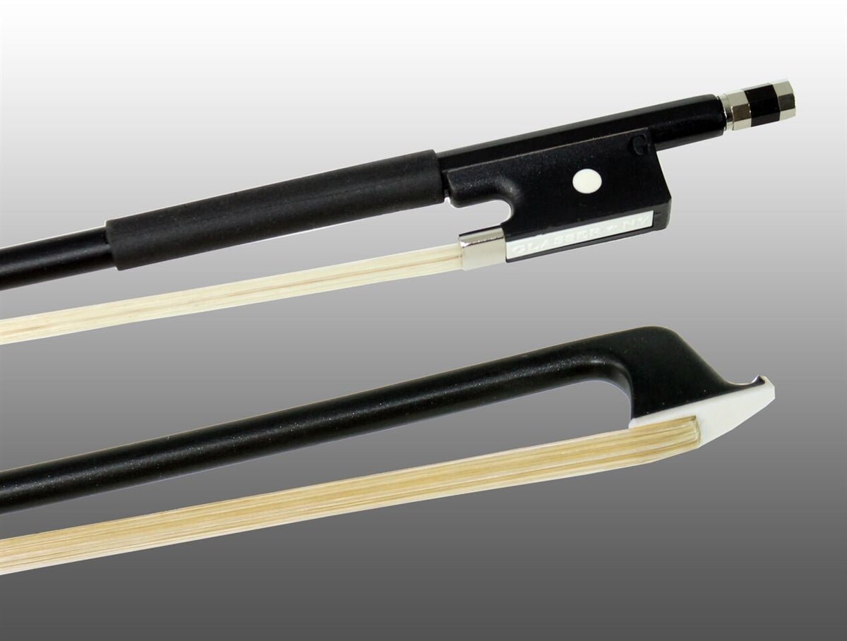 Glasser Violin Bow Fiberglass Half-Lined Frog Leatherette Grip - Atelier Fine Strings