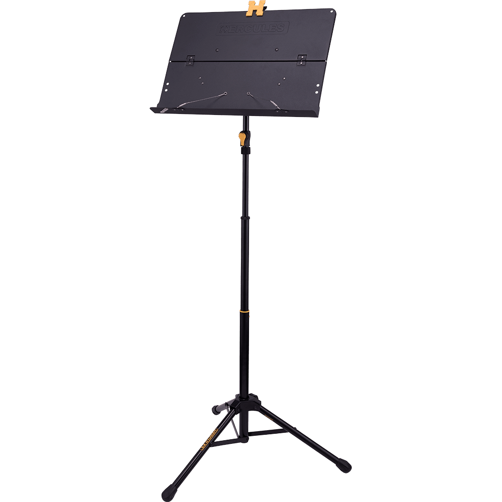 Hercules BS408BPLUS - EZ Grip 3-Section Tripod Orchestra Stand with Foldable Desk - Atelier Fine Strings