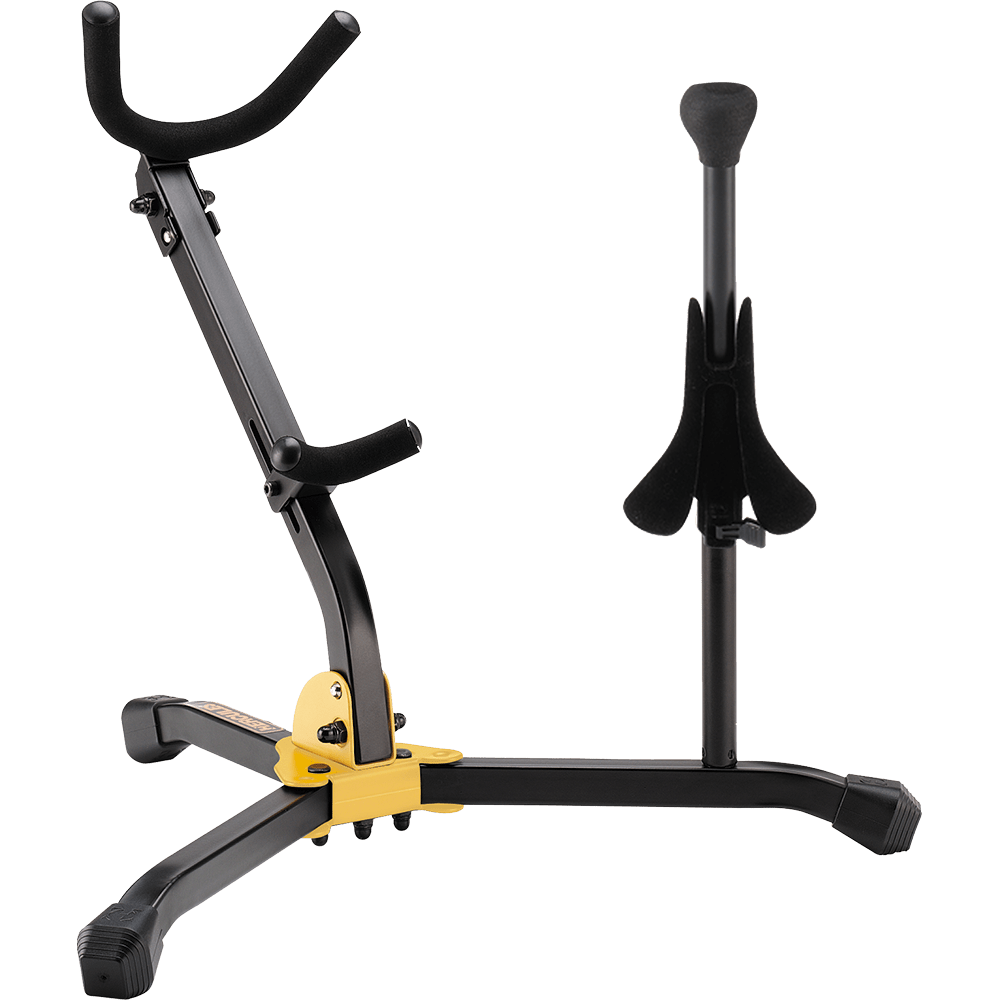 Hercules DS533BB - 1 Alto/Tenor Saxophone and 1 Soprano Saxophone Stand with Bag - AAA Band Instrument Rentals