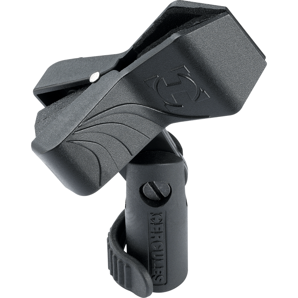 Hercules MH100B - EZ Microphone Clip (Accepts Microphone Size 20-35mm O/D) - AAA Band Instrument Rentals