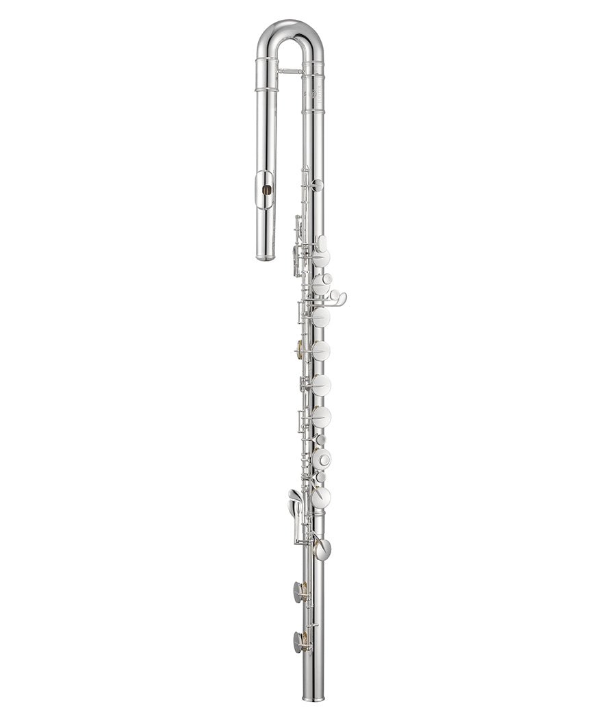 Jupiter JBF1000 Bass Flute in C – Silver-Plated, Horizontal - AAA Band Instrument Rentals