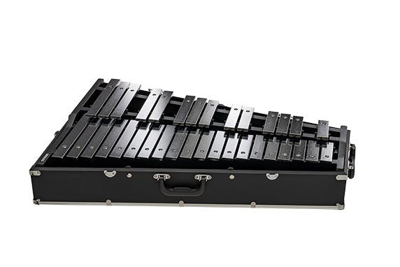 Majestic B626S Concert Black 2.6-Octave Orchestra Bells – Steel Bars (34 Notes) - AAA Band Instrument Rentals