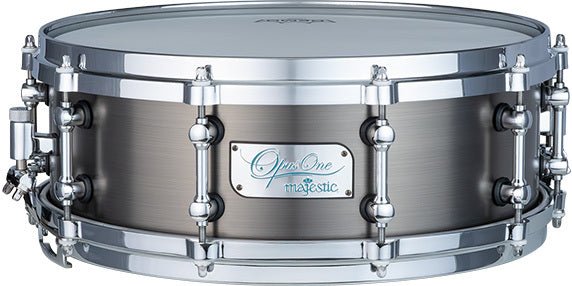 Majestic MOS1450CR 14×5" Orchestral Snare Drum – Cast Iron Shell, Brushed Nickel - AAA Band Instrument Rentals