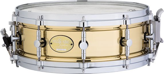 Majestic MPS1450BR Prophonic 14×5" Snare Drum – Beaded Brass Shell - AAA Band Instrument Rentals
