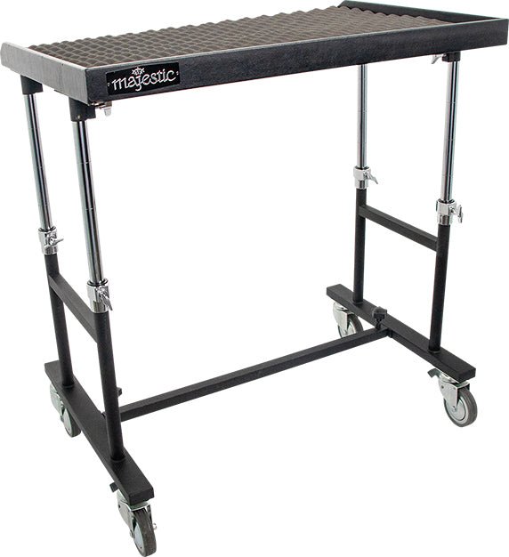 Majestic MRS25 Rolling Bell Stand with 34×24" Accessory Table - AAA Band Instrument Rentals