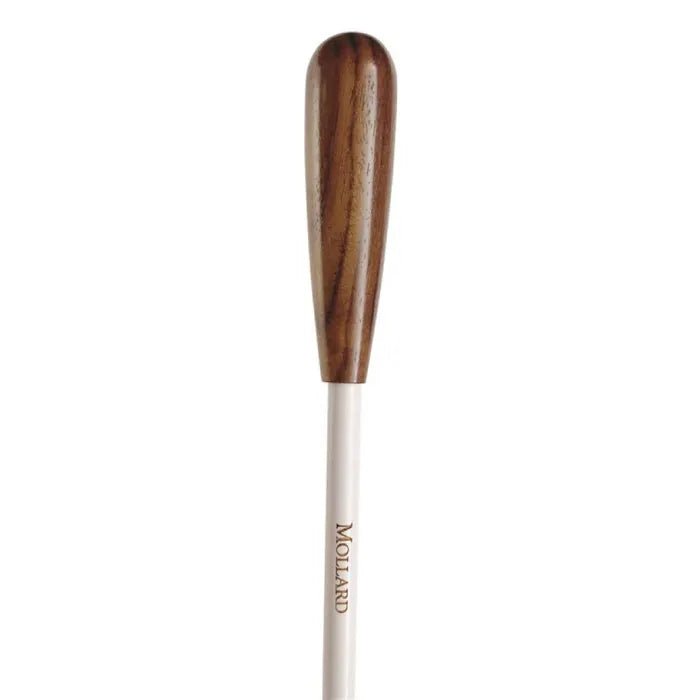 The Mollard P14PW Conductor's baton features a Purpleheart handle and a white shaft, shown vertically against a white background.