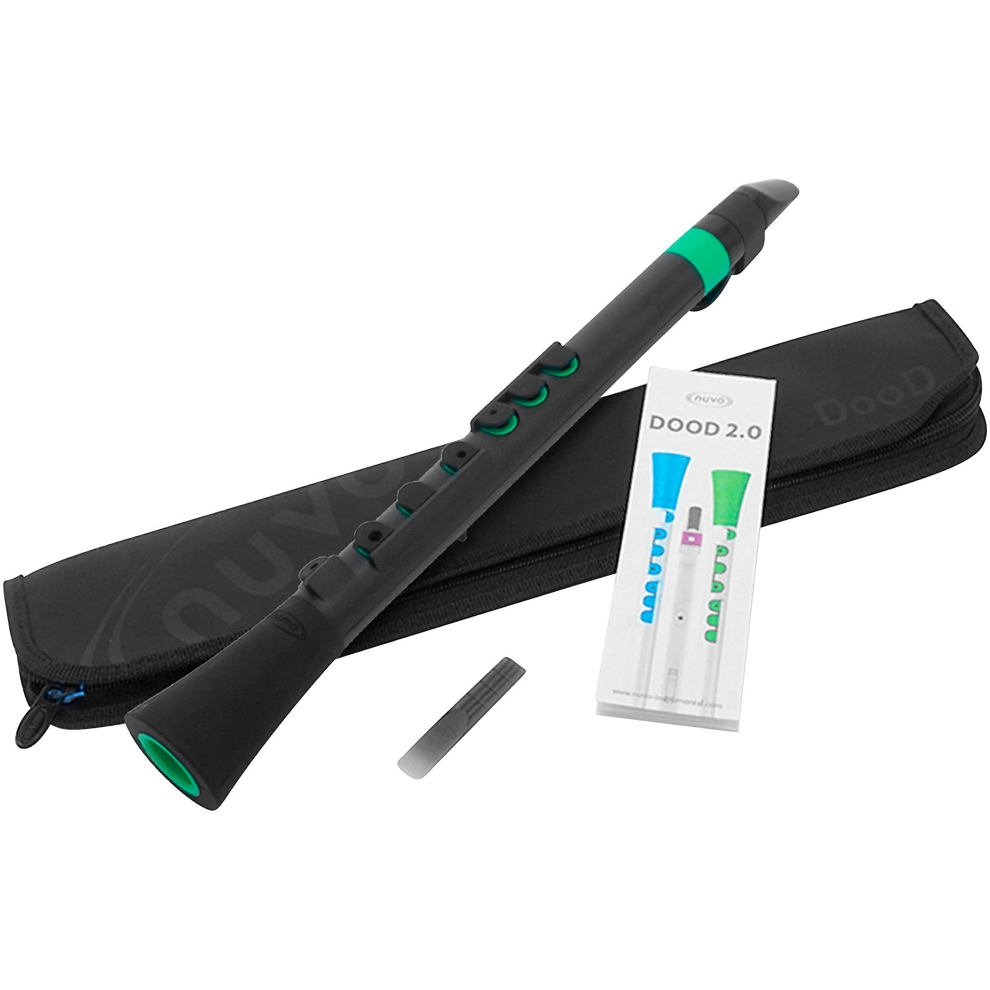 NUVO Dood Reed Starter Instrument – Black/Green | Pre-Band Single Reed - AAA Band Instrument Rentals