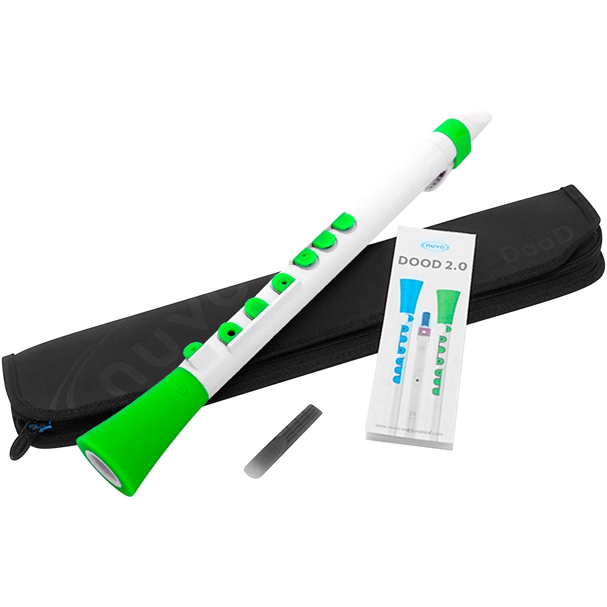 NUVO Dood Reed Starter Instrument – White/Green | Pre-Band Single Reed - AAA Band Instrument Rentals