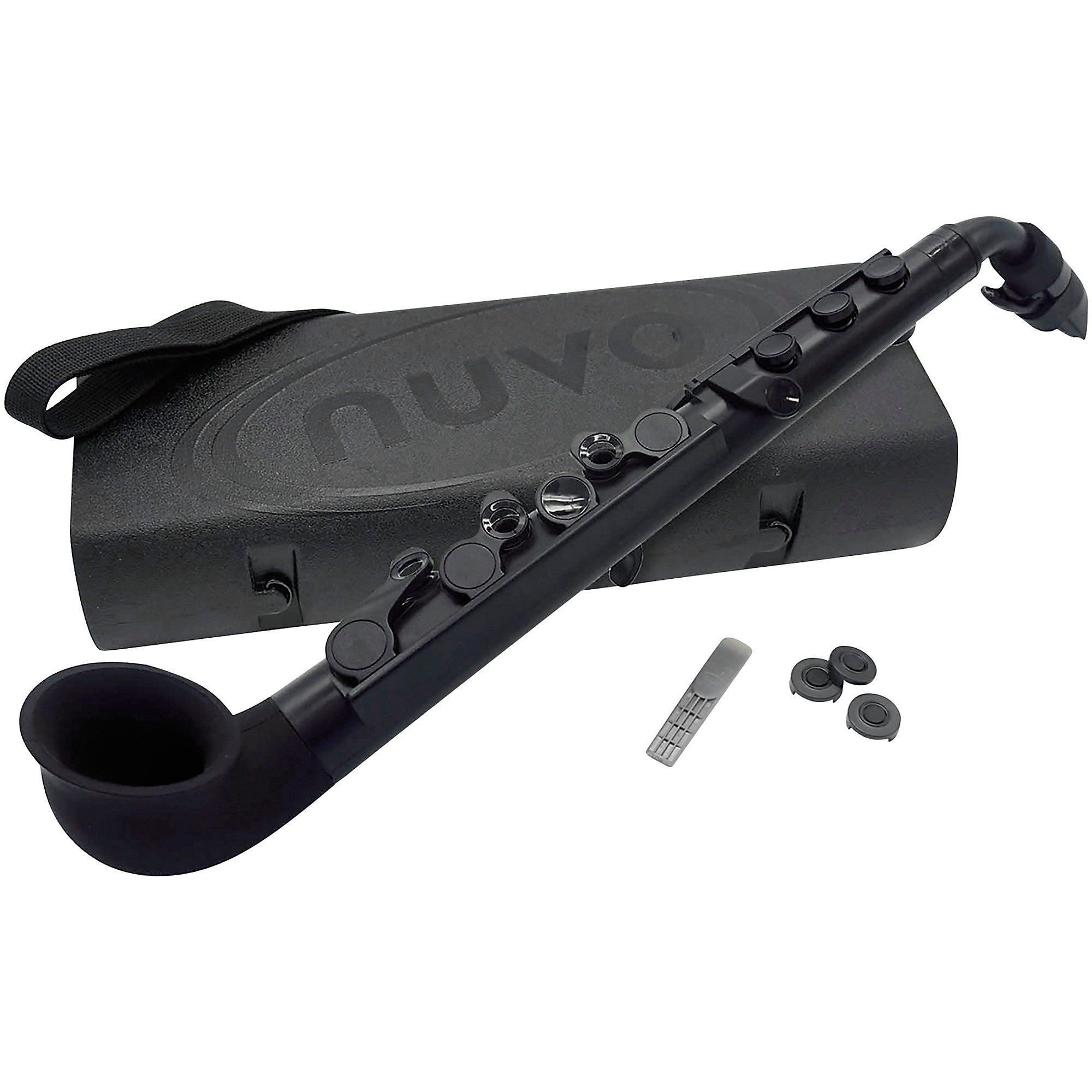 NUVO jSax 2.0 Plastic Saxophone – Black/Black | Beginner Sax in C - AAA Band Instrument Rentals