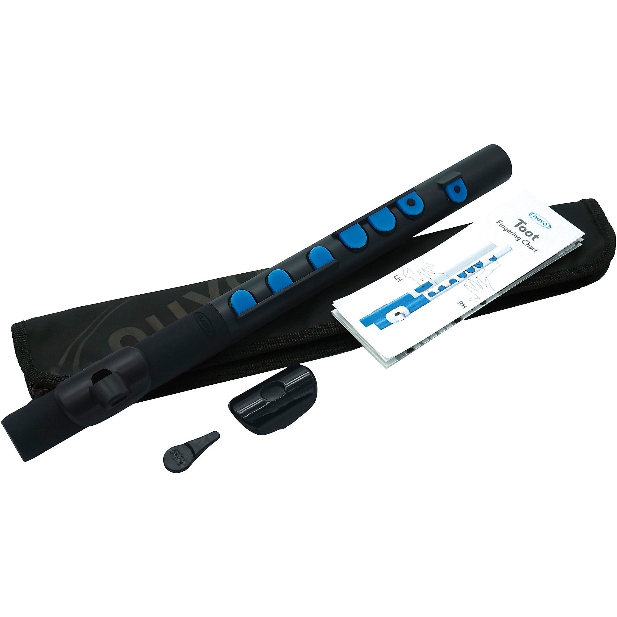 NUVO Toot Starter Flute – Black/Blue | Pre-Band Wind Instrument - AAA Band Instrument Rentals