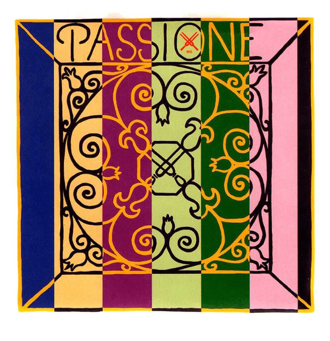 Pirastro Passione Violin String Set â 4/4, Medium Gauge, Gut Core, Ball End