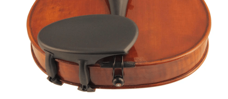 Wittner Chinrest (Side Mount) on a violin