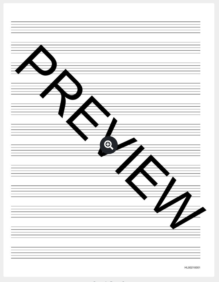 Hal Leonard Yellow Cover Manuscript Paper