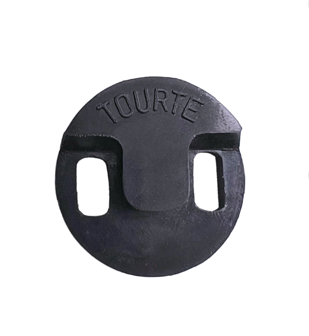 Black rubber, round Cello Mute by Tourt