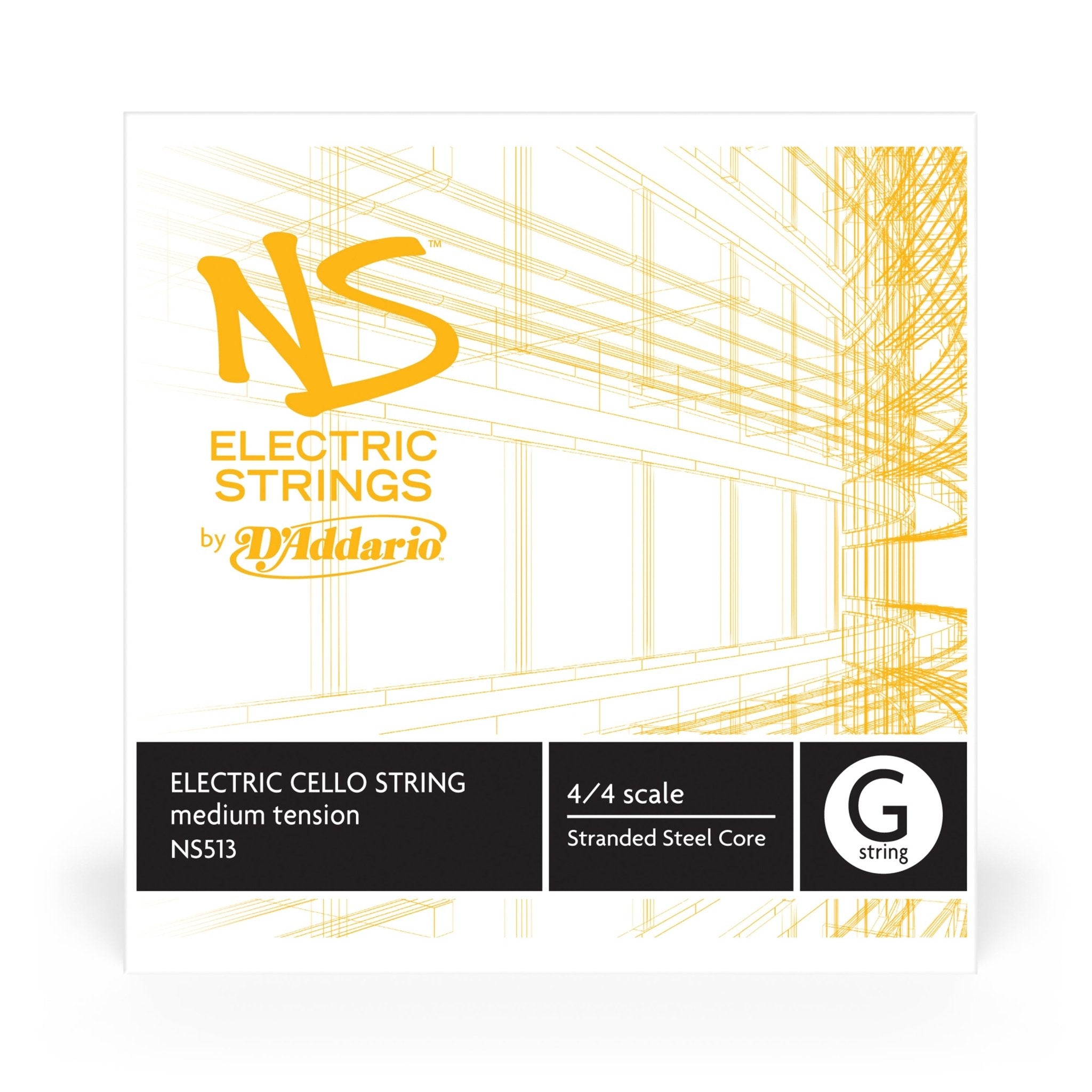 D'Addario NS Electric Cello Single G String - AAA Band Instrument Rentals