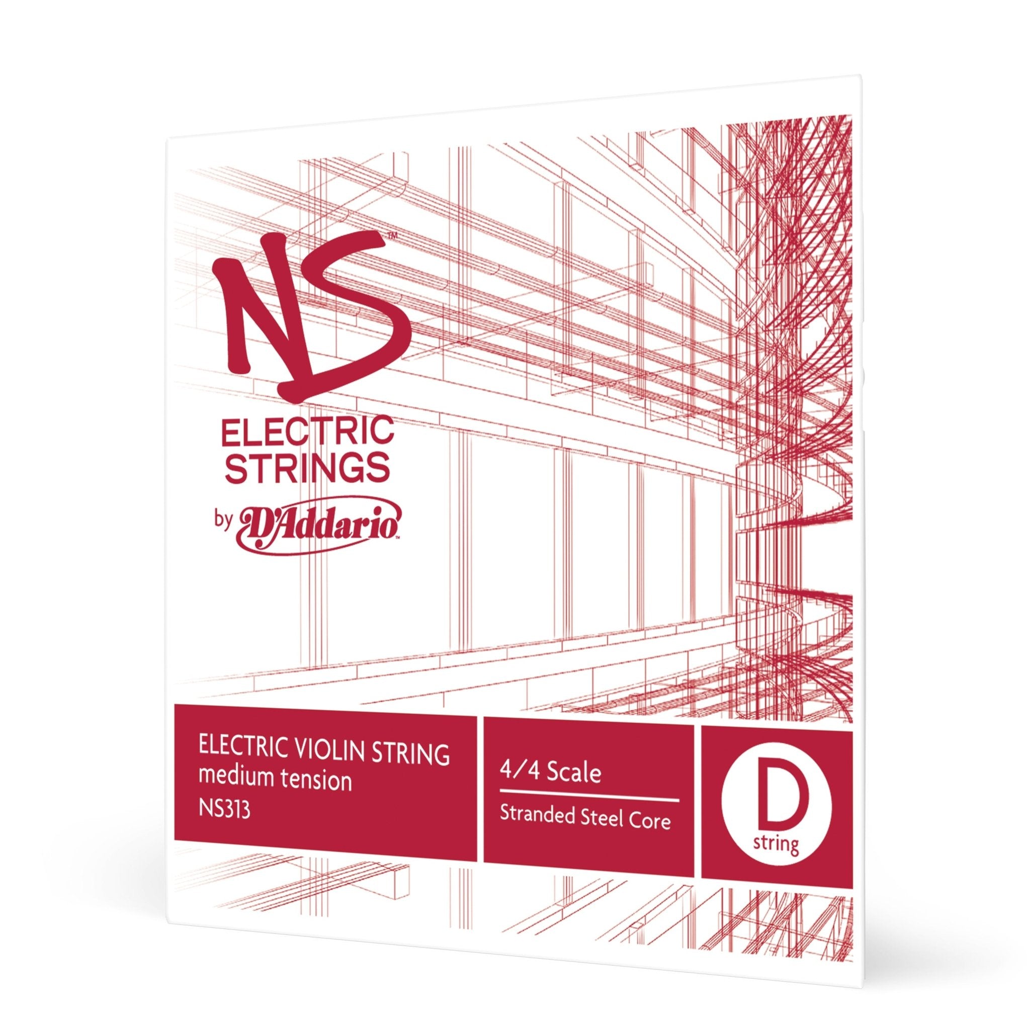 D'Addario NS Electric Violin Single D String - AAA Band Instrument Rentals