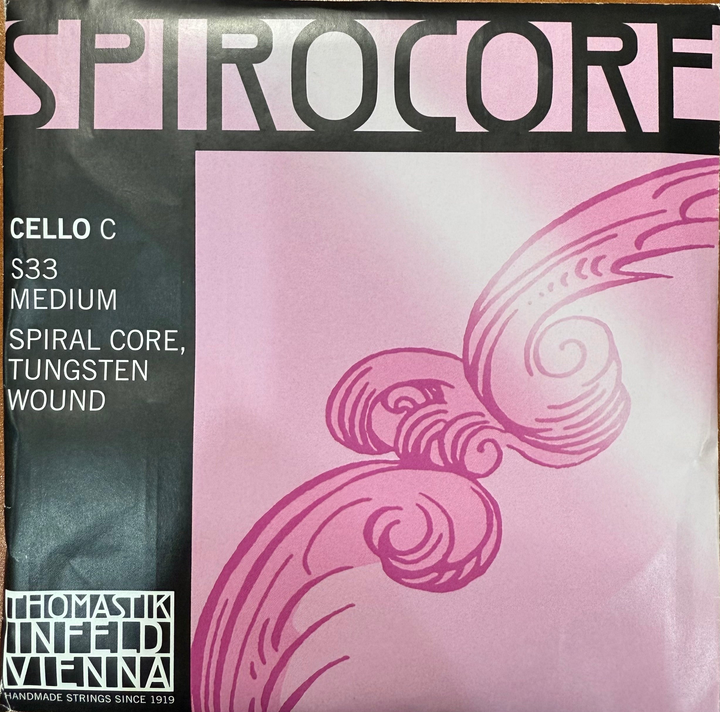 Thomastik-Infeld Spirocore Cello C String – 4/4, Medium Gauge, Tungsten Wound