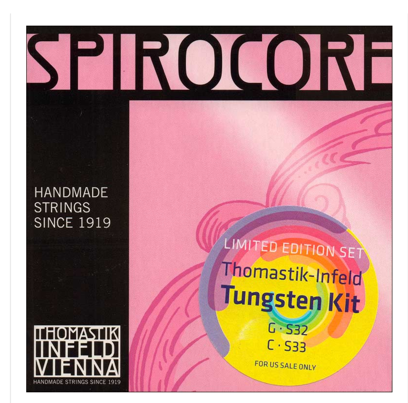 Spirocore S3233 Cello Tungsten G & C String Set