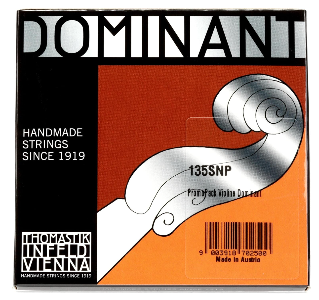 Dominant Violin Strings - Set - 4/4 Tin "E" w/Removable Ball