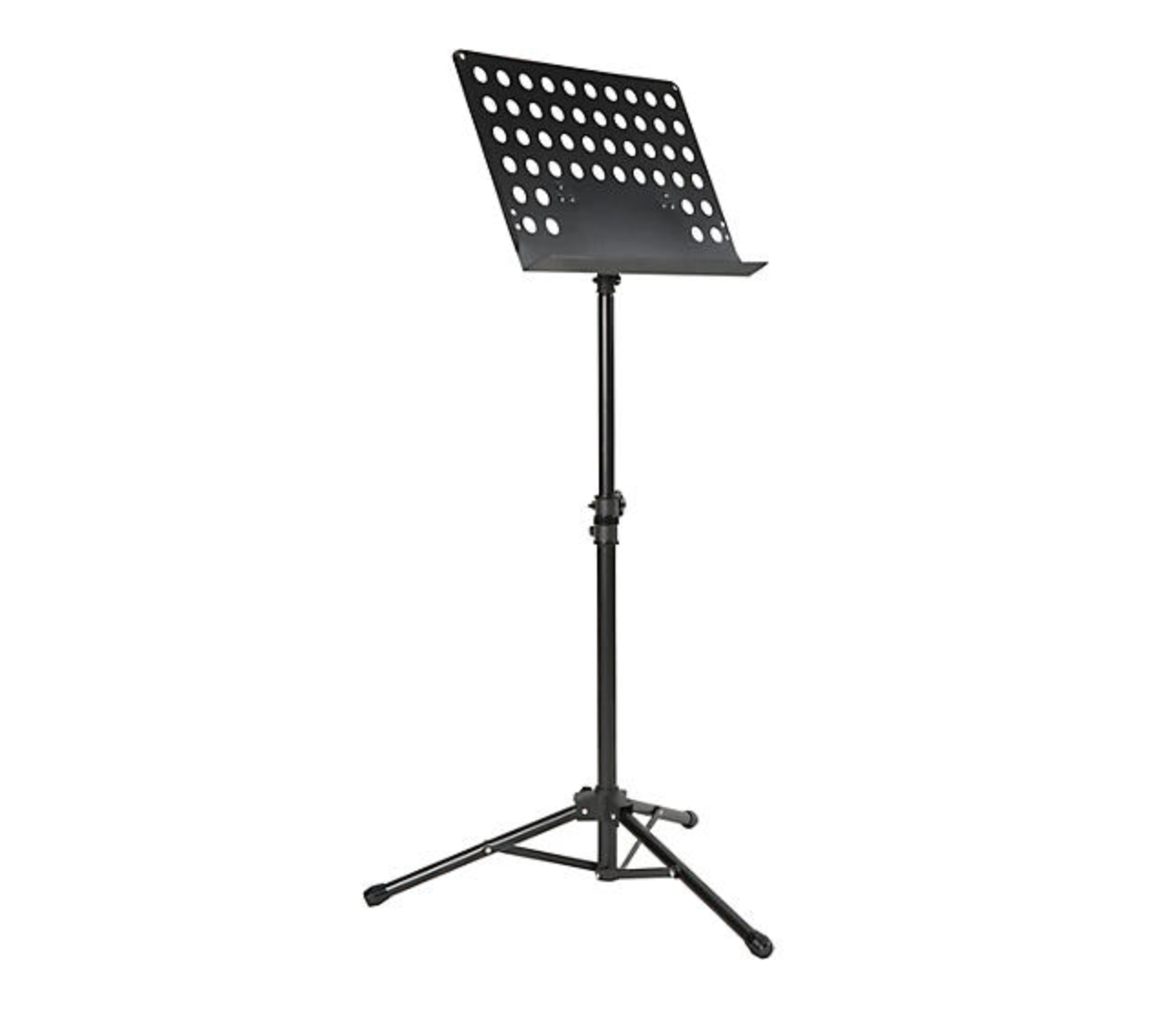 Perforated Tripod Orchestral Music Stand Black