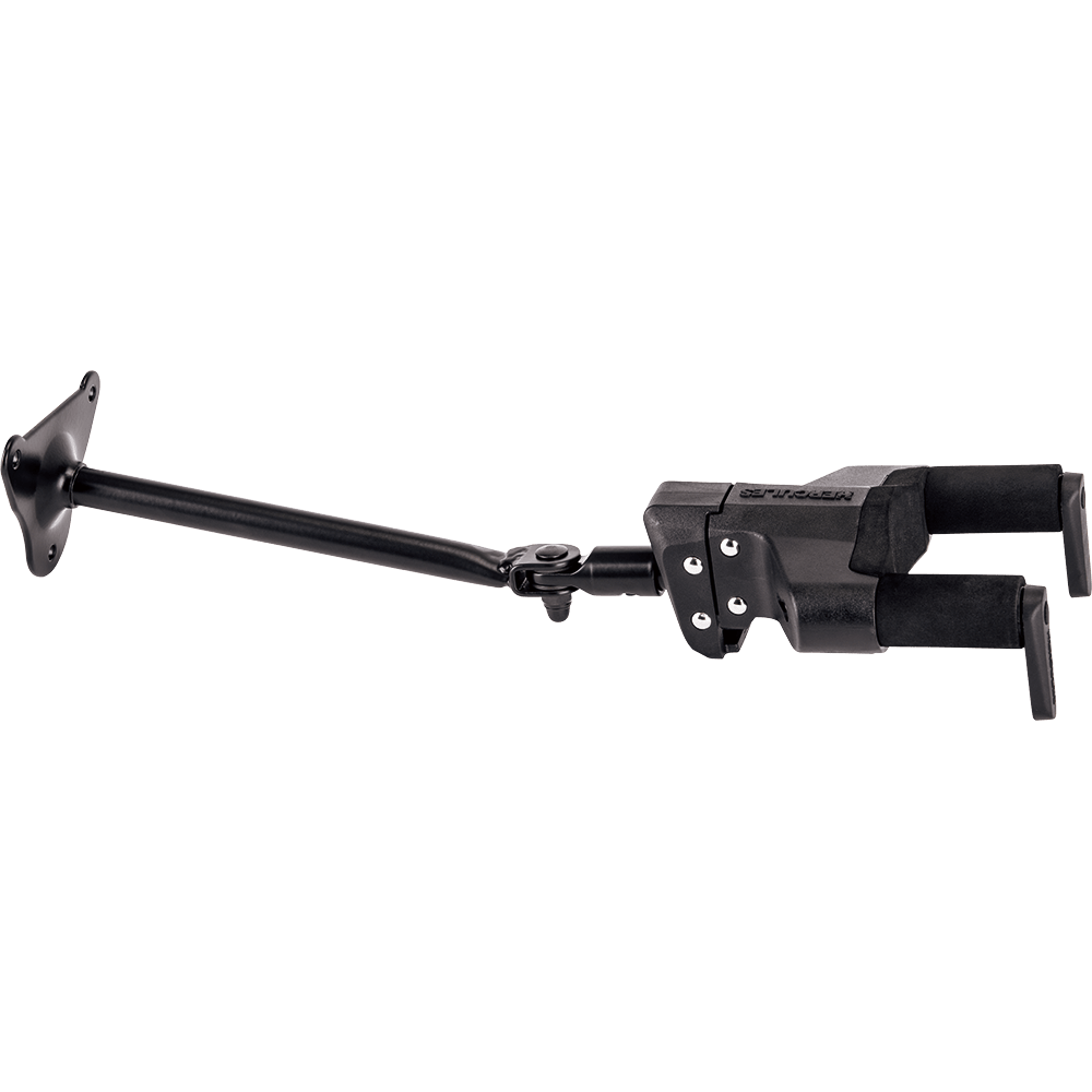 Hercules GSP40WBPLUS - PLUS Series Universal AutoGrip Wall Mount Guitar Hanger Long Arm - AAA Band Instrument Rentals