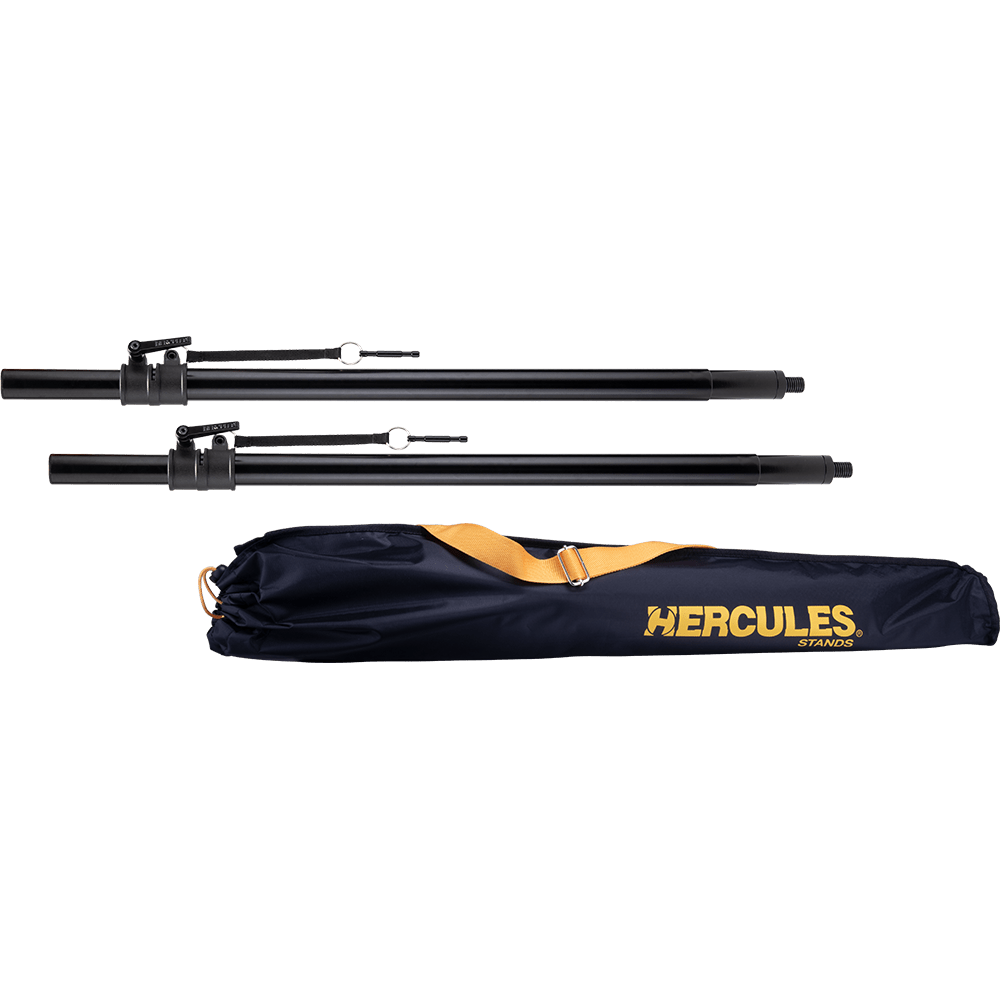Hercules SS350BB - Adjustable Subwoofer Pole set with M20 Hybrid Adaptor w/bag - AAA Band Instrument Rentals