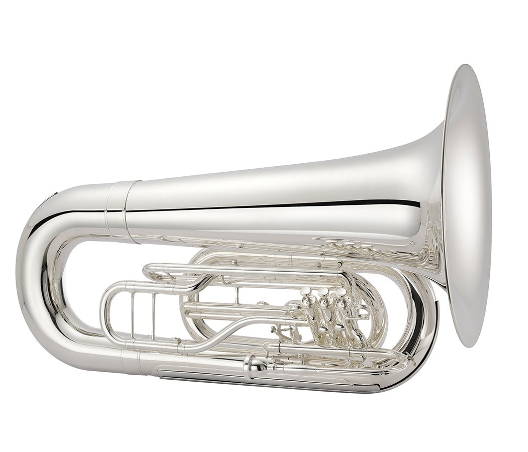 Jupiter JTU1101MS BBb Marching Tuba – Silver-Plated | Step-Up - AAA Band Instrument Rentals