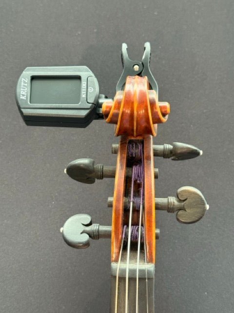 Krutz KT100 Digital Clip-On Tuner – Chromatic, for Violin, Guitar, and Ukulele