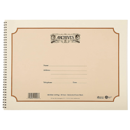 Manuscript Notebook - AAA Band Instrument Rentals