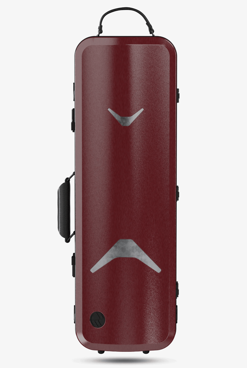 Negri ABS Violin Case in Imperial Red