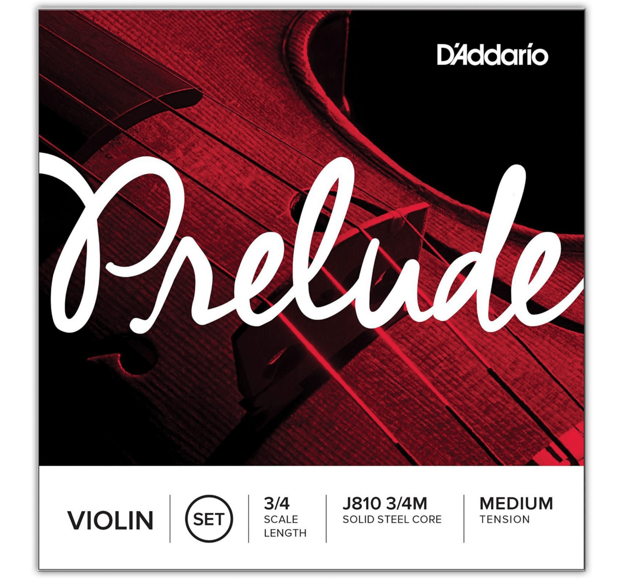 Violin String Set – D’Addario Prelude – 1/4–4/4 Size - AAA Band Instrument Rentals